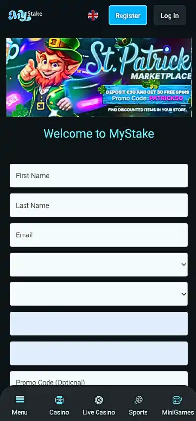 Zarejestrować się w kasynie